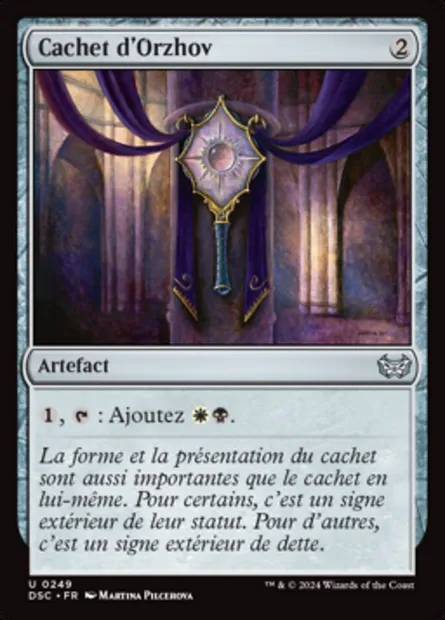 Cachet d'Orzhov, carte Magic DSC 249 — extension Duskmourn: House of Horror Commander