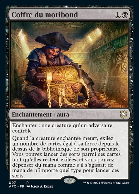 Coffre du moribond, carte Magic AFC 97 — extension Forgotten Realms Commander