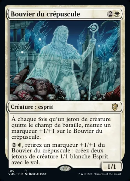 Bouvier du crépuscule, carte Magic VOC 100 — extension Crimson Vow Commander