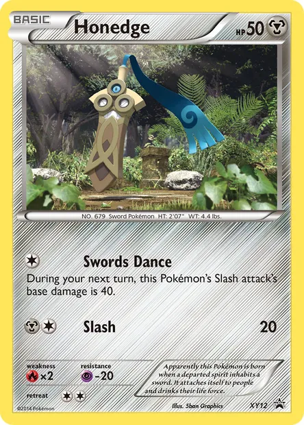 Honedge, Pokémon card XY 12 — XY Black Star Promos set