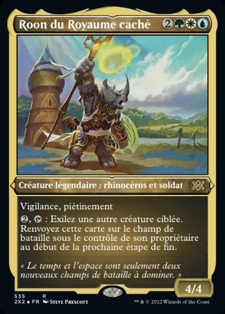 Roon du Royaume caché, carte Magic 2X2 535 — extension Double Masters 2022