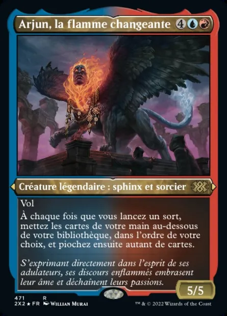 Arjun, la flamme changeante, carte Magic 2X2 471 — extension Double Masters 2022