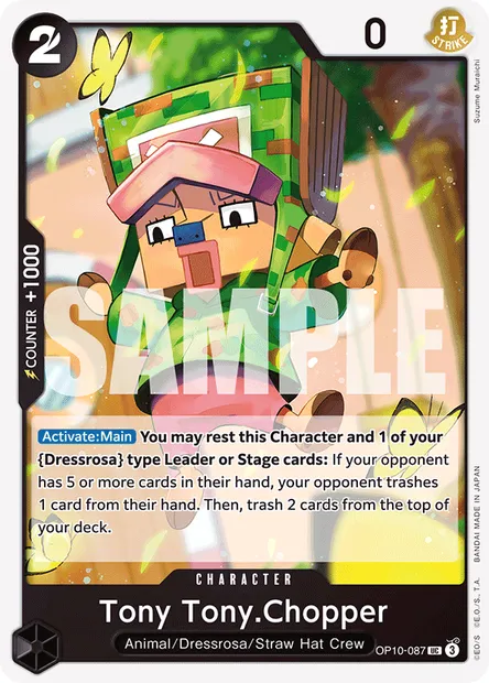 Tony Tony.Chopper, One Piece card OP10-087 — ROYAL BLOOD set