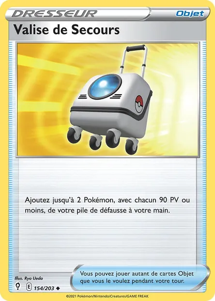 Valise de Secours, carte Pokémon EVS 154 — extension Évolution Céleste