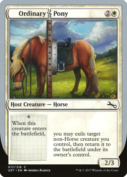 Ordinary Pony, carte Magic UST 17 — extension Unstable