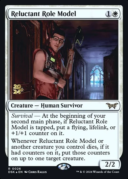 Reluctant Role Model, Magic card PDSK 26s — Duskmourn: House of Horror Promos set