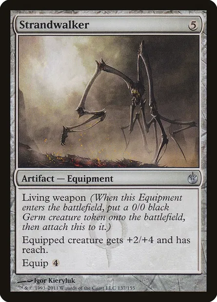 Strandwalker, Magic card MBS 137 — Mirrodin Besieged set