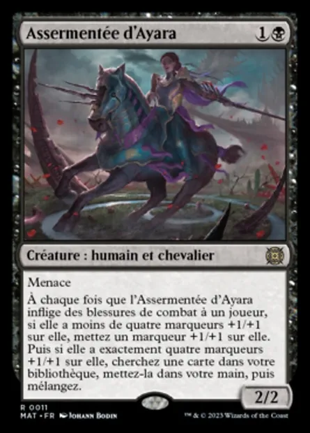 Assermentée d'Ayara, carte Magic MAT 11 — extension L'invasion des machines : le jour d'après
