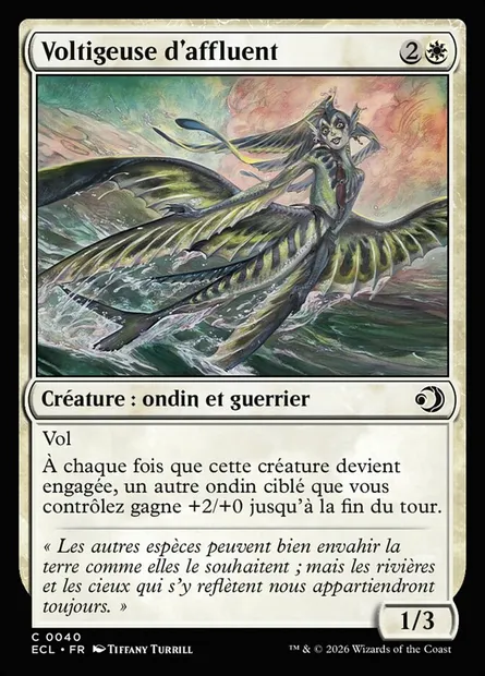 Voltigeuse d'affluent, carte Magic ECL 40 — extension Lorwyn Eclipsed