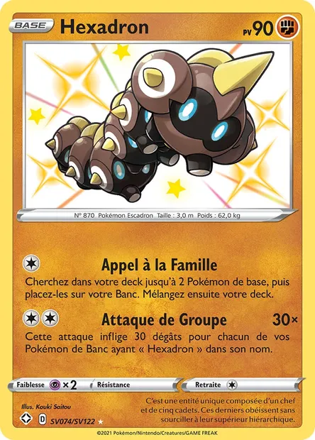 Hexadron, carte Pokémon SHF SV074 — extension Destinées Radieuses