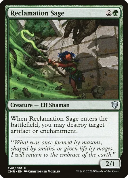 Reclamation Sage, Magic card CMR 248 — Commander Legends set