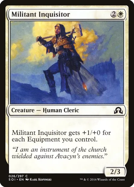 Militant Inquisitor, Magic card SOI 26 — Shadows over Innistrad set