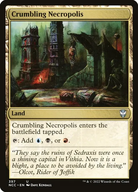 Crumbling Necropolis, Magic card NCC 397 — New Capenna Commander set