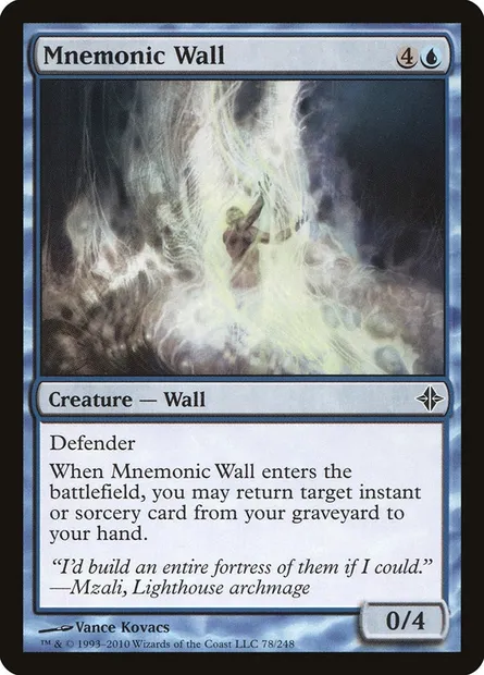 Mnemonic Wall, Magic card ROE 78 — Rise of the Eldrazi set