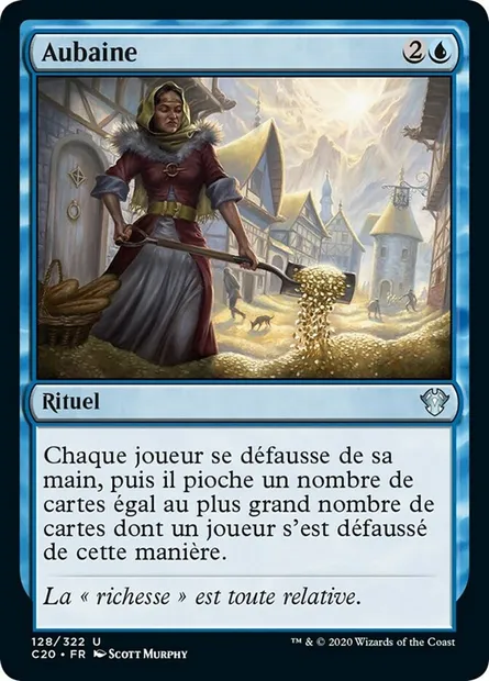 Aubaine, carte Magic C20 128 — extension Commander 2020