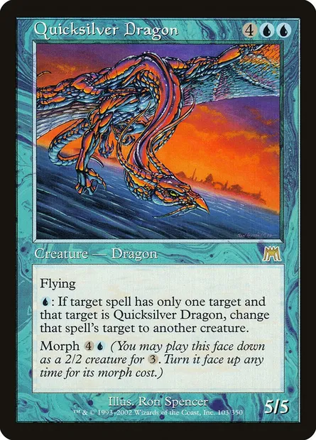 Quicksilver Dragon, Magic card ONS 103 — Onslaught set