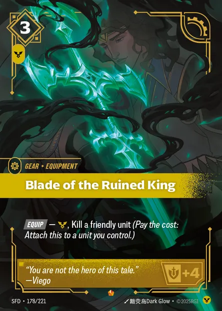Blade of the Ruined King, carte Riftbound SFD 178 — extension Spiritforged