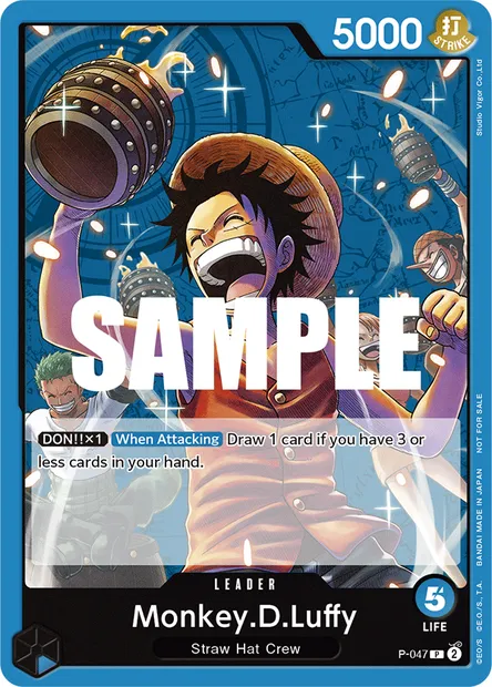 Monkey D. Luffy, carte One Piece P-047 — extension Carte promo