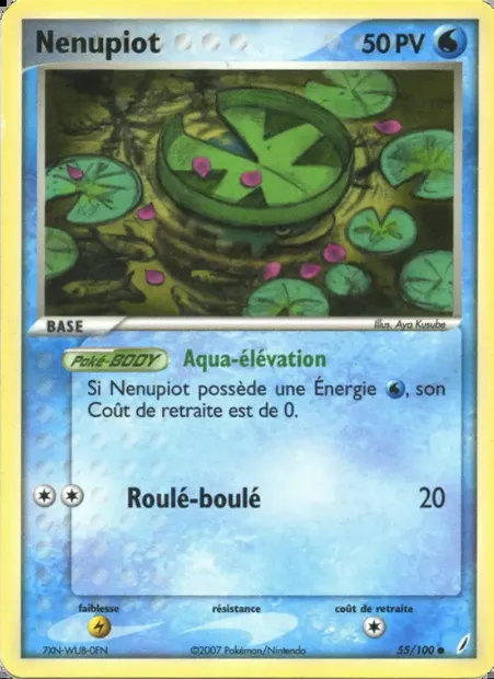 Nénupiot, carte Pokémon CG 55 — extension EX Gardiens de Cristal