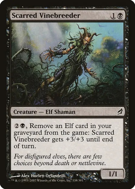 Scarred Vinebreeder, Magic card LRW 138 — Lorwyn set