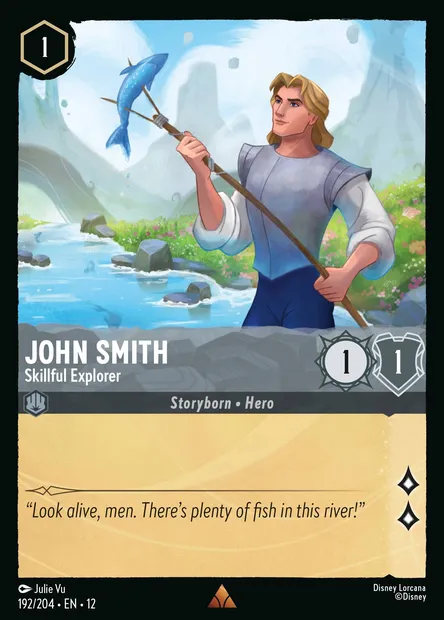 John Smith - Skillful Explorer, Disney Lorcana card CH12-192 — Wilds Unknown set