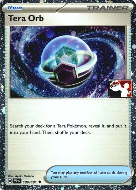 Orbe Téracristal, carte Pokémon PPS 189-3 — extension Play! Pokémon Prize Pack Series