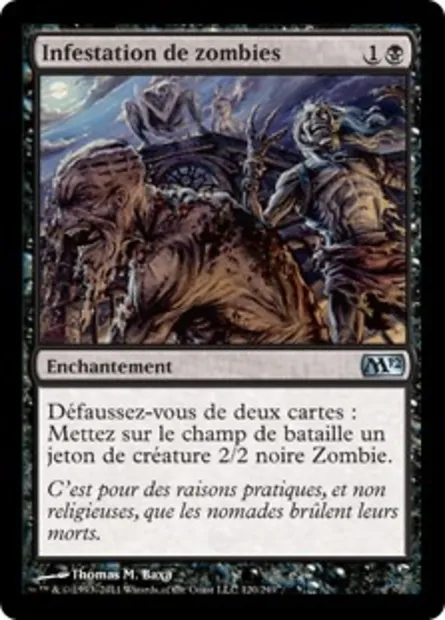Infestation de zombies, carte Magic M12 120 — extension Magic 2012
