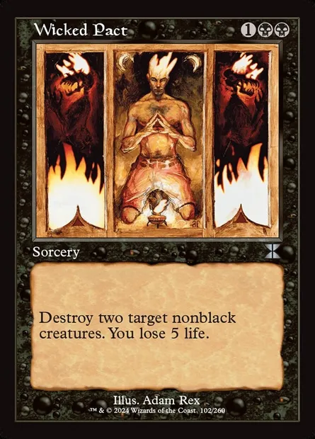 Wicked Pact, Magic card PLST ME4-102 — The List set
