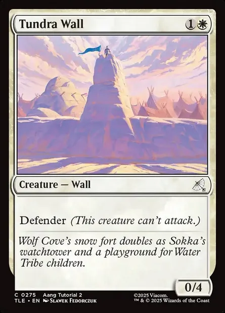 Tundra Wall, Magic card TLE 275 — Avatar: The Last Airbender Eternal set