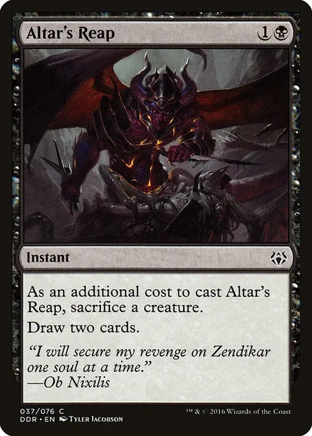 Altar's Reap, Magic card DDR 37 — Duel Decks: Nissa vs. Ob Nixilis set
