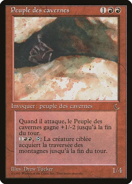 Peuple des cavernes, carte Magic REN 78 — extension Renaissance