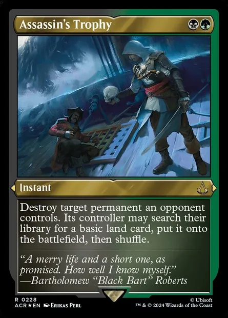 Assassin's Trophy, Magic card ACR 228 — Assassin's Creed set
