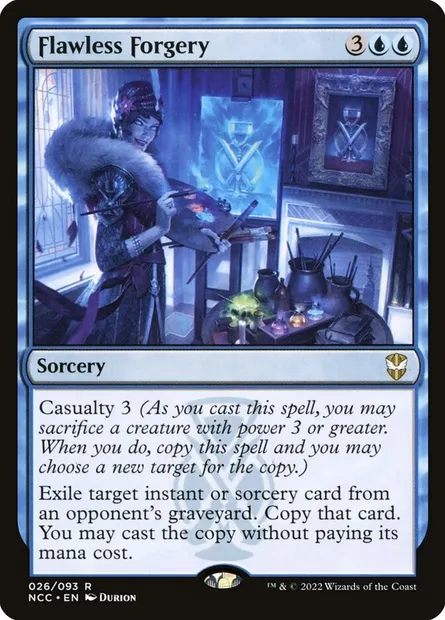 Flawless Forgery, Magic card NCC 26 — New Capenna Commander set