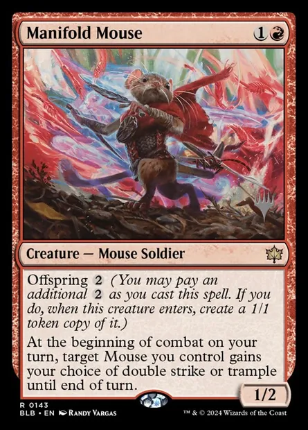 Souris polyvalente, carte Magic PBLB 143p — extension Bloomburrow Promos