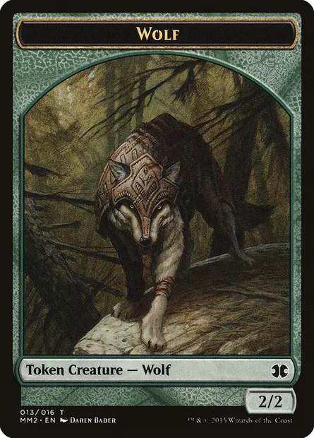 Wolf, Magic card TMM2 13 — Modern Masters 2015 Tokens set