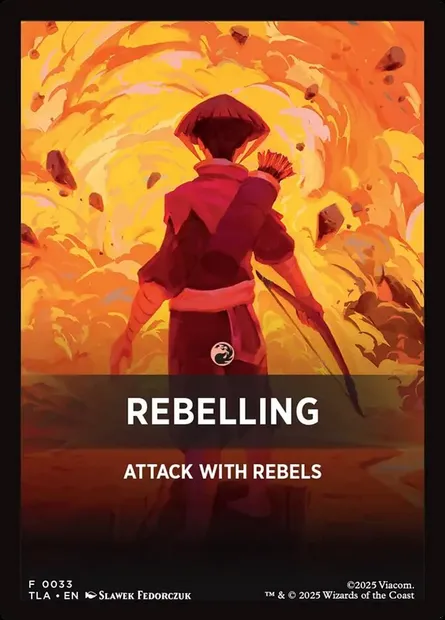 Rebelling, Magic card JTLA 33 — Avatar: The Last Airbender Jumpstart Front Cards set