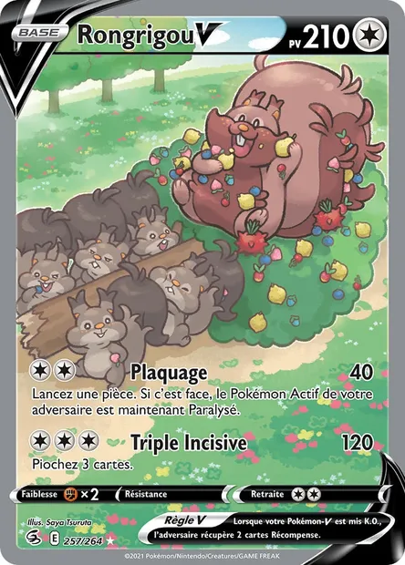 Rongrigou V, carte Pokémon FST 257 — extension Poing de Fusion