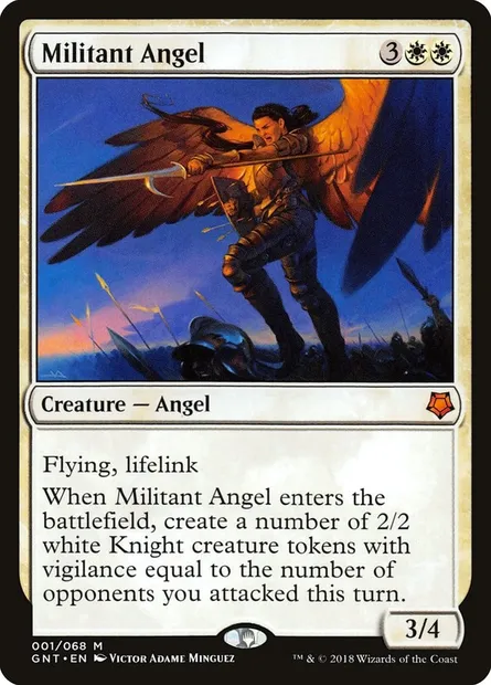 Militant Angel, carte Magic GNT 1 — extension Game Night