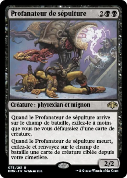 Profanateur de sépulture, carte Magic DMR 75 — extension Dominaria Remastered