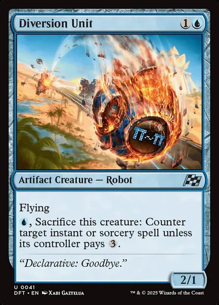Diversion Unit, Magic card DFT 41 — Aetherdrift set