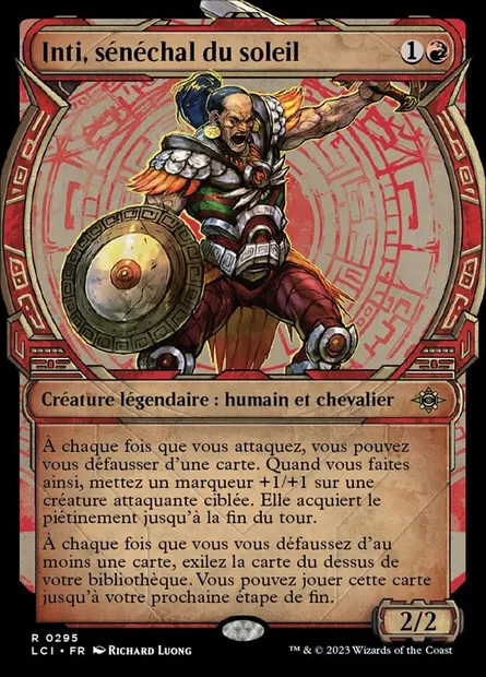 Inti, sénéchal du soleil, carte Magic LCI 295 — extension The Lost Caverns of Ixalan