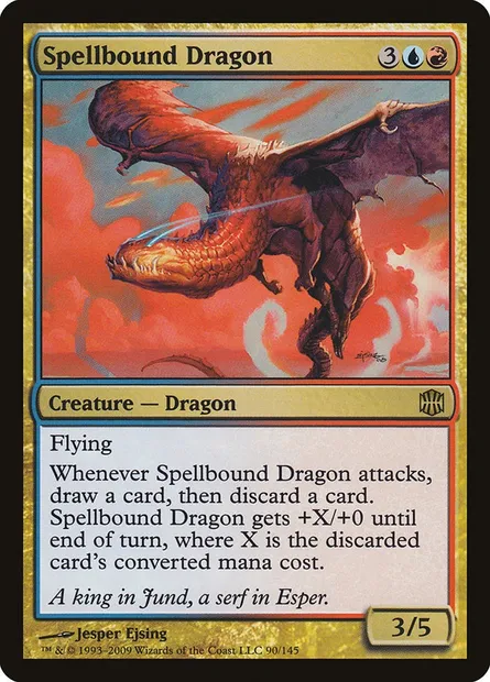 Spellbound Dragon, Magic card ARB 90 — Alara Reborn set