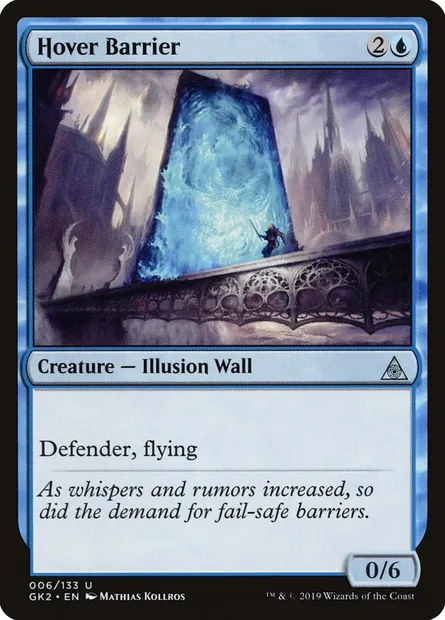 Hover Barrier, Magic card GK2 6 — RNA Guild Kit set