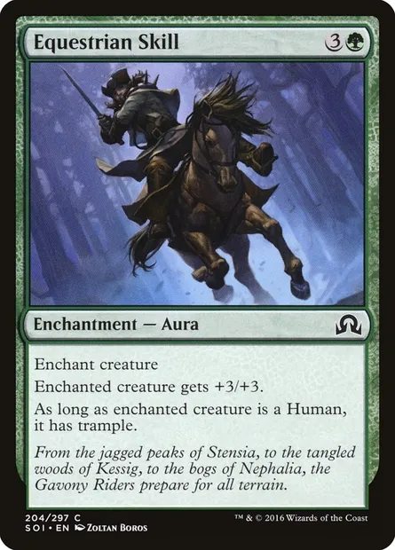 Equestrian Skill, Magic card SOI 204 — Shadows over Innistrad set