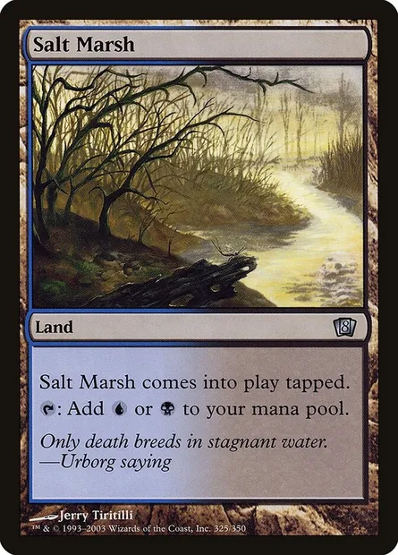 Salt Marsh, Magic card 8ED 325★ — Eighth Edition set