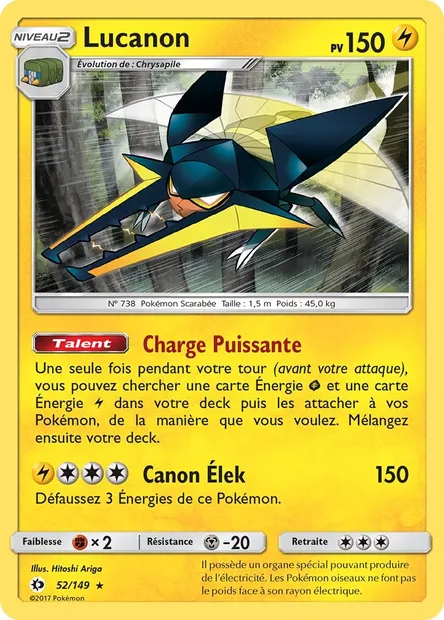 Lucanon, carte Pokémon SUM 52 — extension Soleil et Lune