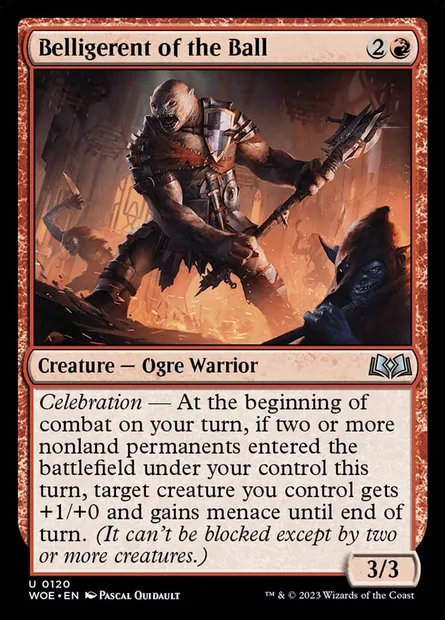 Belligerent of the Ball, Magic card WOE 120 — Wilds of Eldraine set
