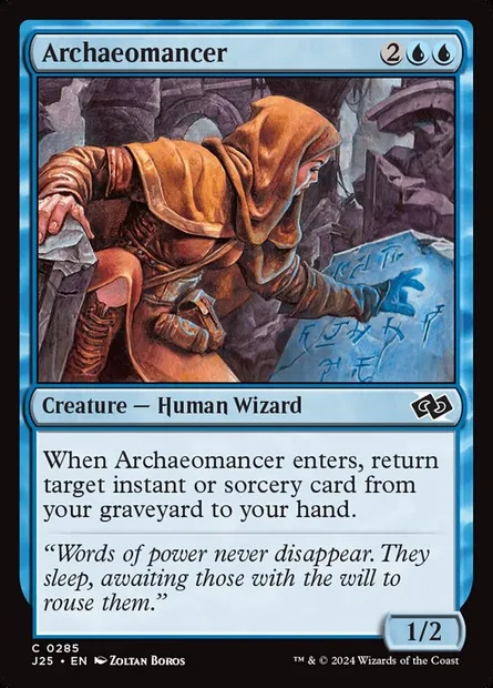 Archaeomancer, Magic card J25 285 — Foundations Jumpstart set