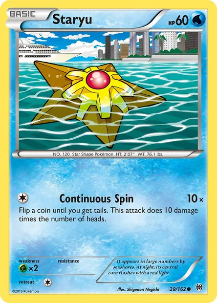 Staryu, Pokémon card BKT 29 — BREAKthrough set