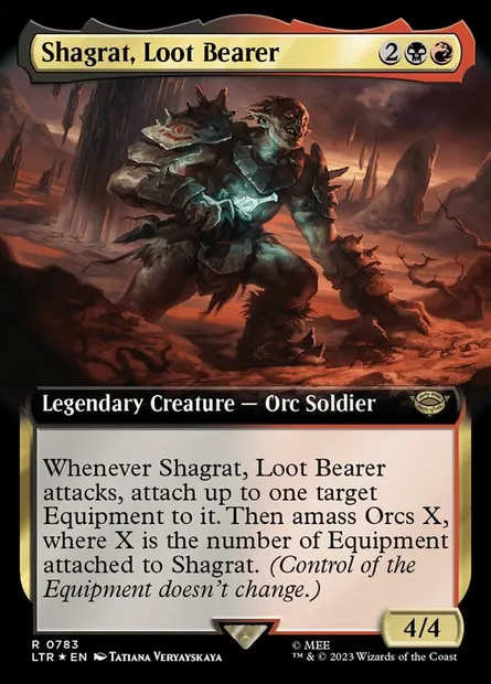 Shagrat, Loot Bearer, Magic card LTR 783 — The Lord of the Rings: Tales of Middle-earth set
